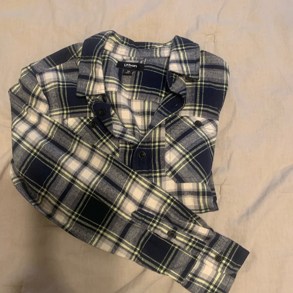 Boys size Medium flannel shirts